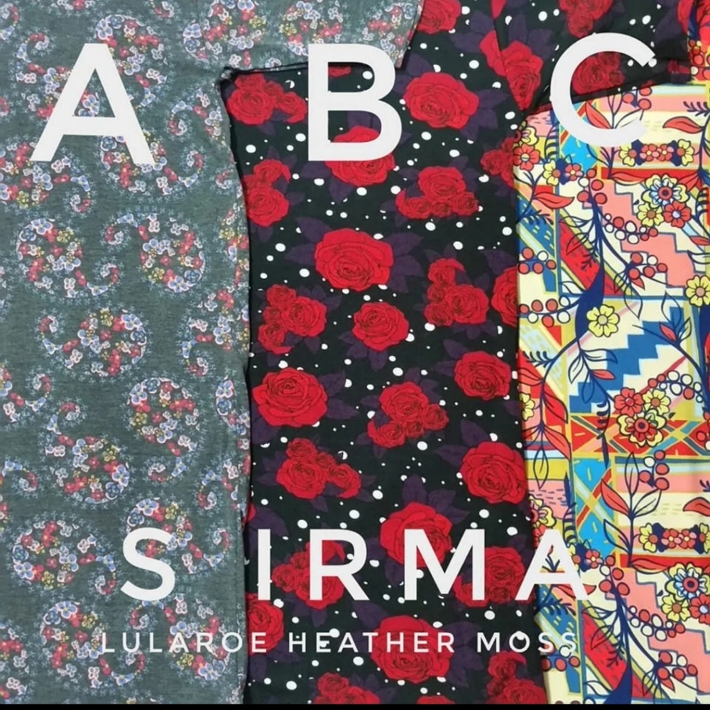 Lot of 3 Lularoe Irma, size Small